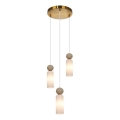ITALUX - SANTOS pendel på kabel 3xG9/40W/230V, guld