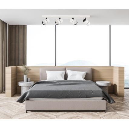ITALUX - Spotlampe LACONI 4xGU10/35W/230V hvid