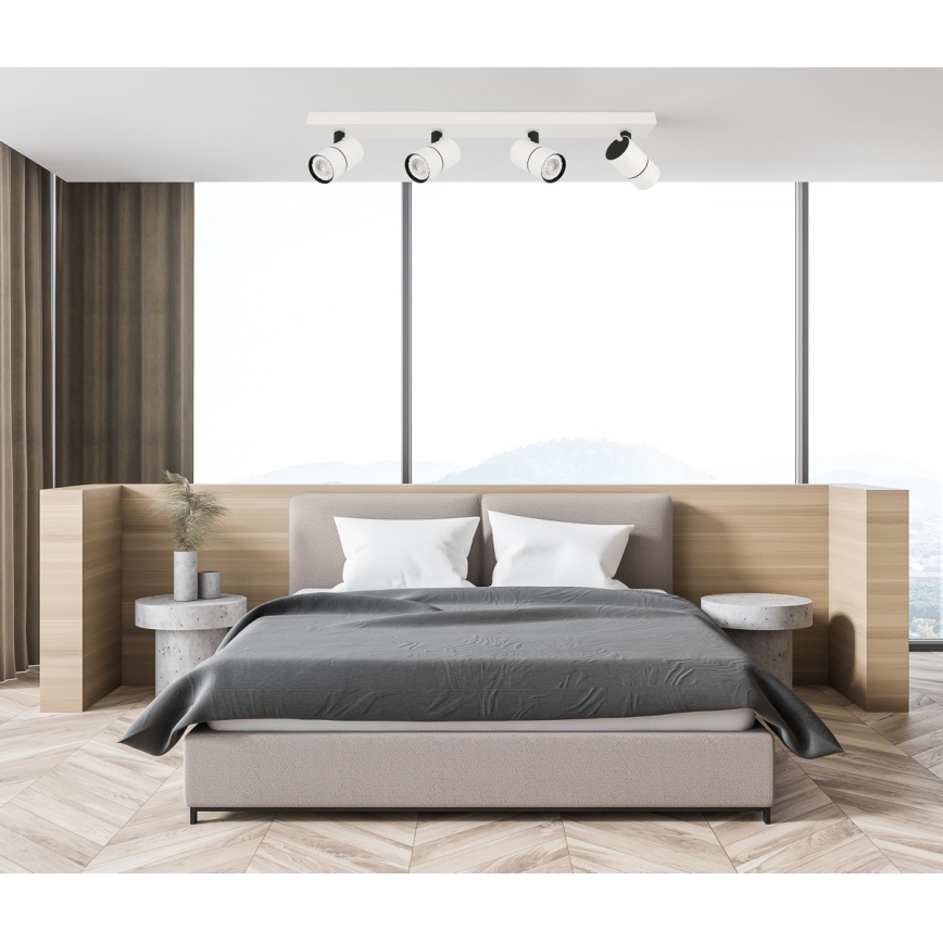 ITALUX - Spotlampe LACONI 4xGU10/35W/230V hvid