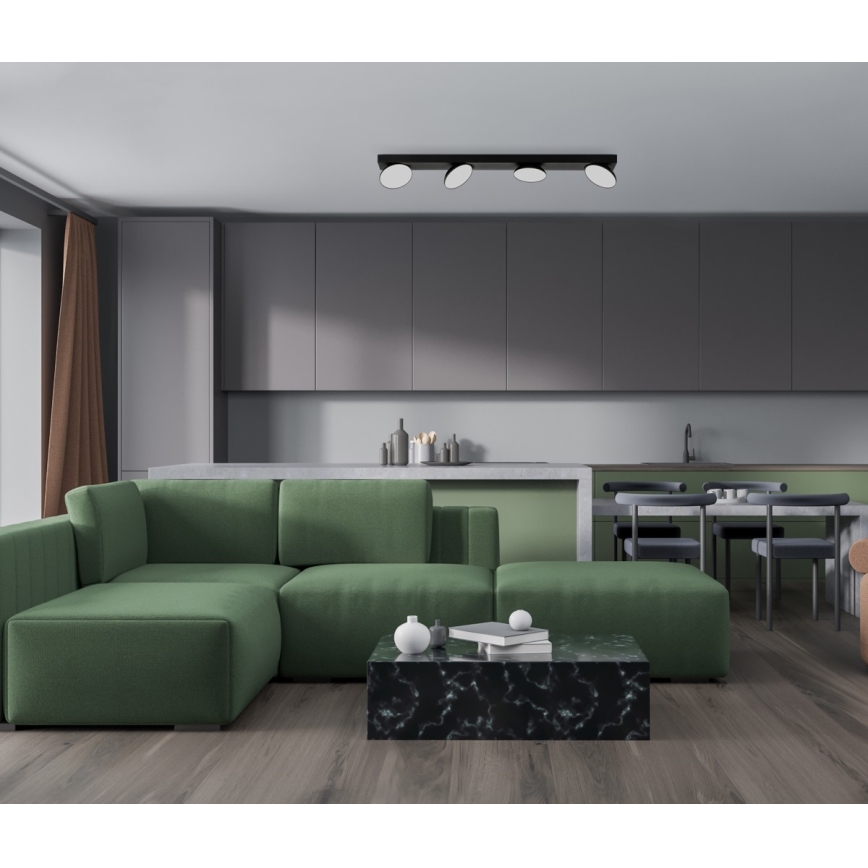 ITALUX - LED spotlampe CASTELIO 4xLED/5W/230V 4000K sort