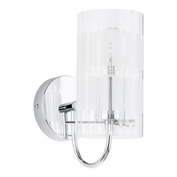 ITALUX - Væglampe MAX 1xE27/60W/230V skinnende krom
