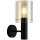 ITALUX - Væglampe SARDO 1xE27/40W/230V sort/guldfarvet