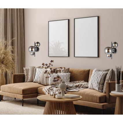 ITALUX - Væglampe CANELLO 3xG9/5W/230V sort