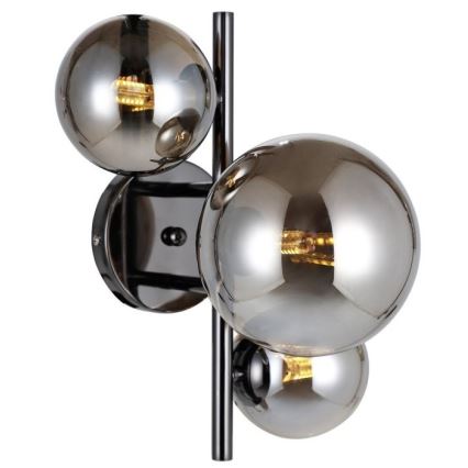 ITALUX - Væglampe CANELLO 3xG9/5W/230V sort