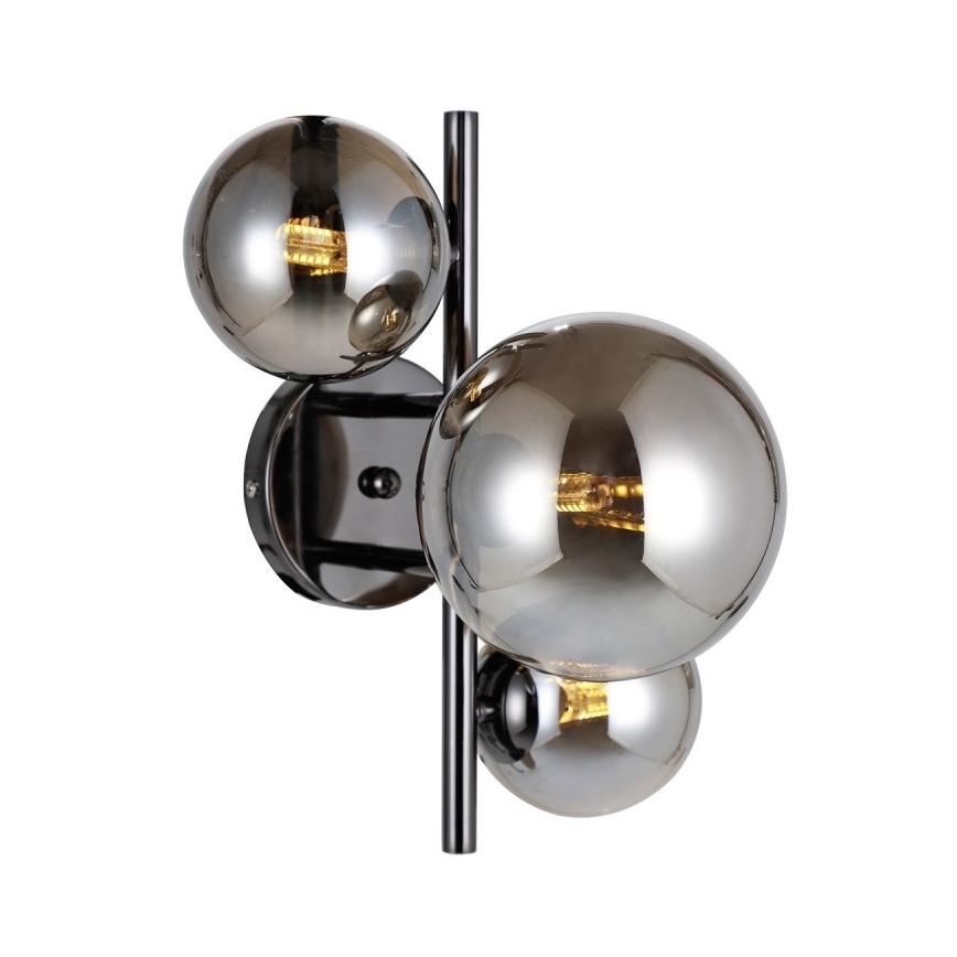 ITALUX - Væglampe CANELLO 3xG9/5W/230V sort