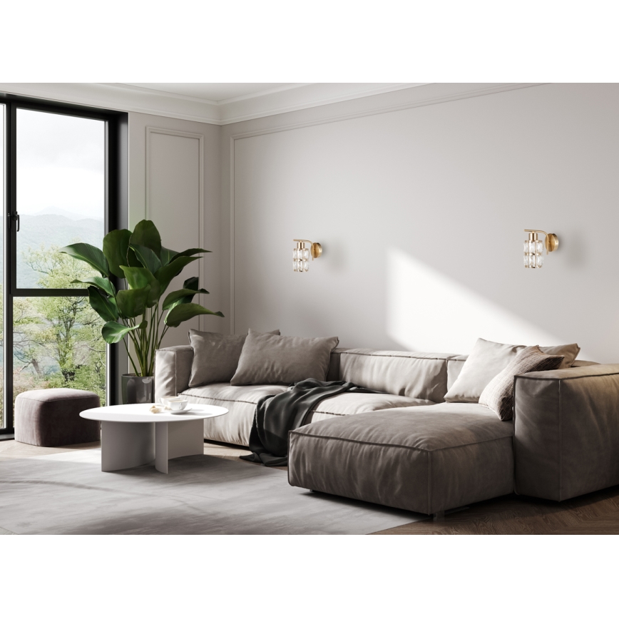 ITALUX - Væglampe ALMA 1xE27/40W/230V guld