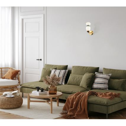 ITALUX - LED Væglampe EVANS LED/12W/230V 3000K guldfarvet