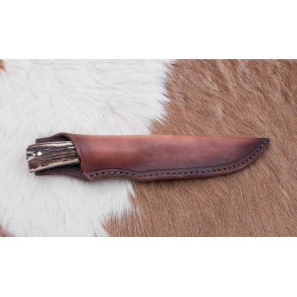 Jagtkniv 12 cm hjortegevir