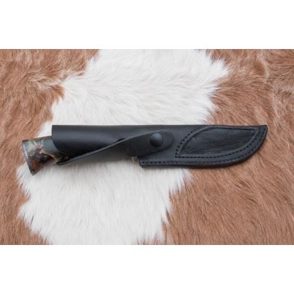Jagtkniv Damaskus 14 cm kastanjetræ