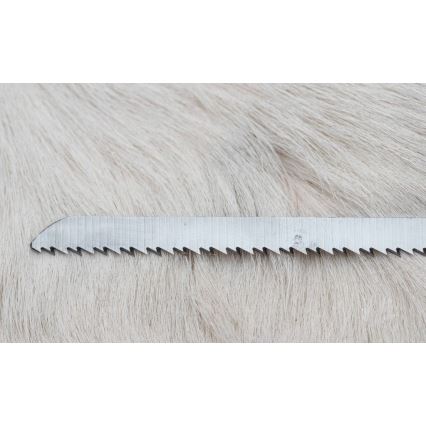 Jagtkniv med minisav Damaskus 12 cm hjortegevir