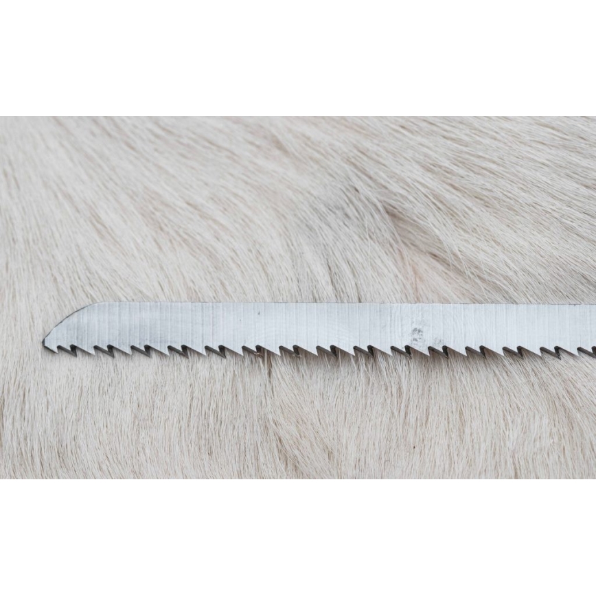 Jagtkniv med minisav Damaskus 12 cm hjortegevir