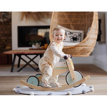 Janod - Børne træ-løbecykel 2-i-1