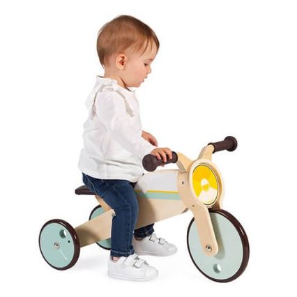 Janod - Børne træ-løbecykel 2-i-1