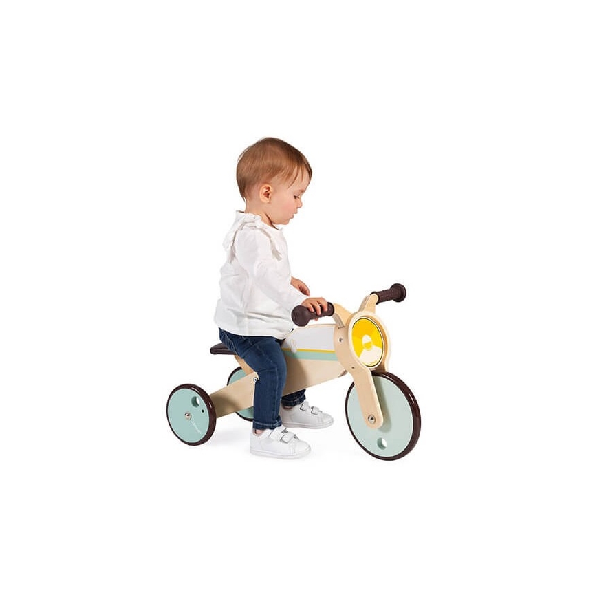Janod - Børne træ-løbecykel 2-i-1