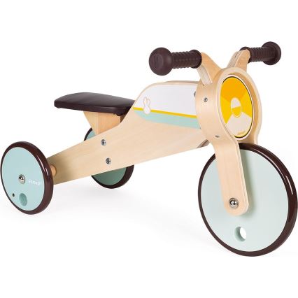 Janod - Børne træ-løbecykel 2-i-1