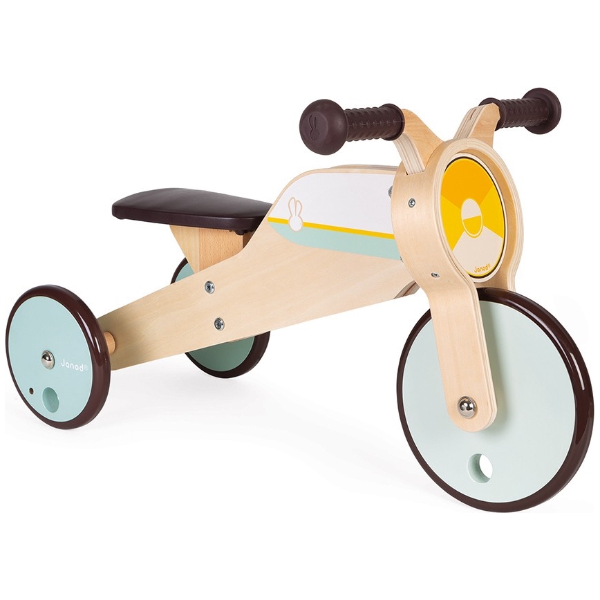 Janod - Børne træ-løbecykel 2-i-1