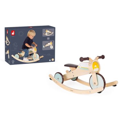 Janod - Børne træ-løbecykel 2-i-1