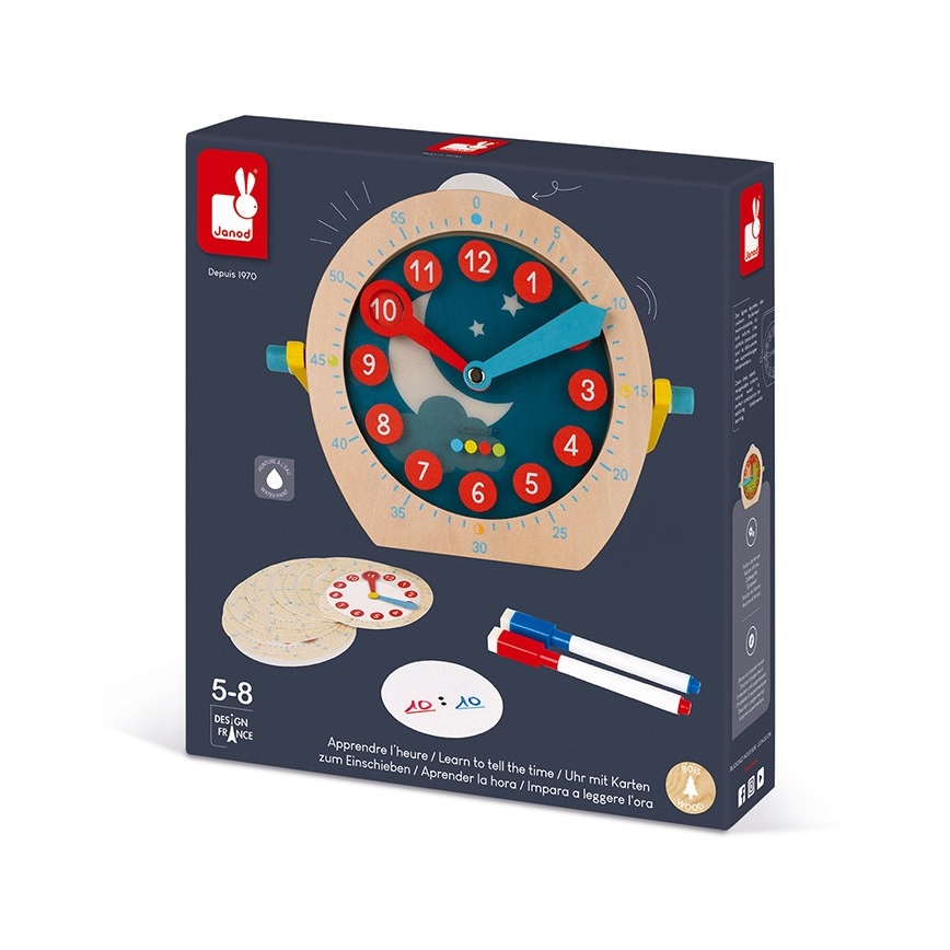 Janod - Børne træur LEARNING TOYS