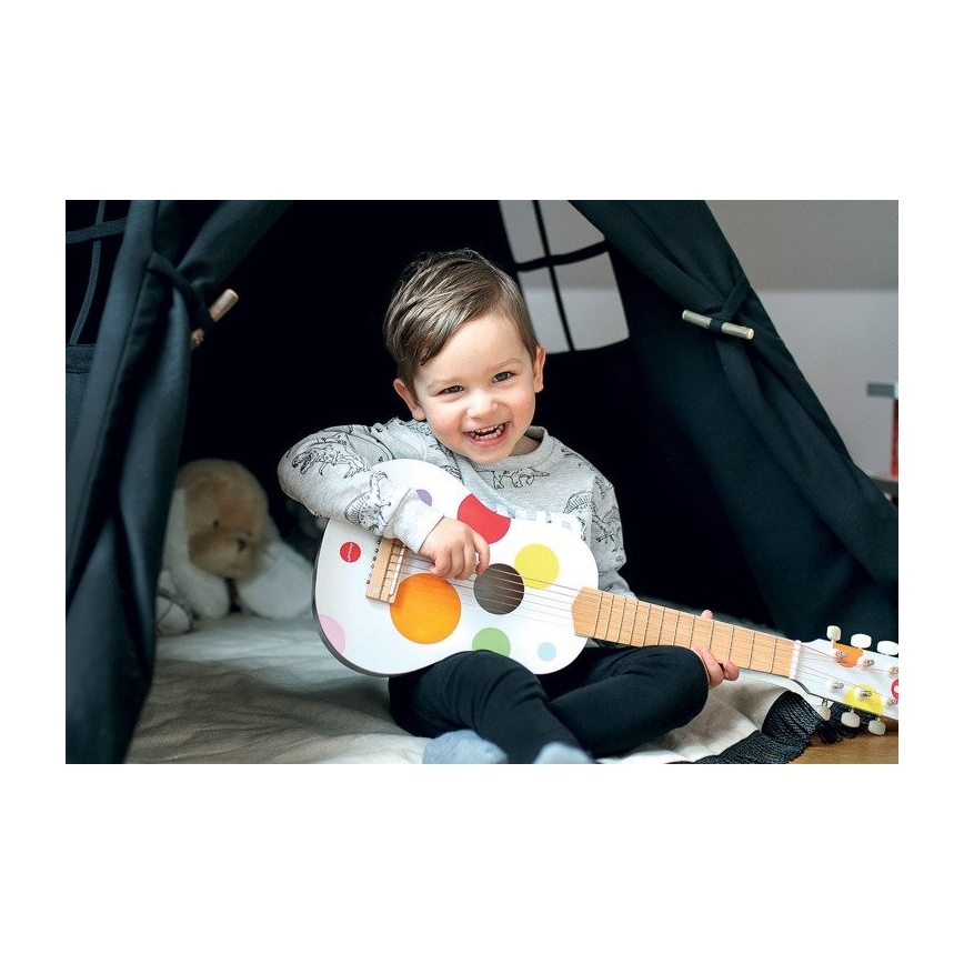 Janod - Børneguitar CONFETTI med 6 strenge