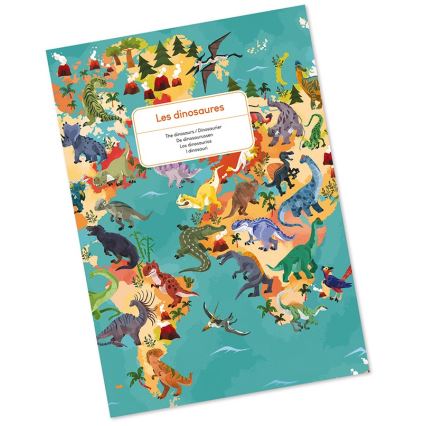 Janod - Børneuddannelsespuslespil 200 stk dinosaurer