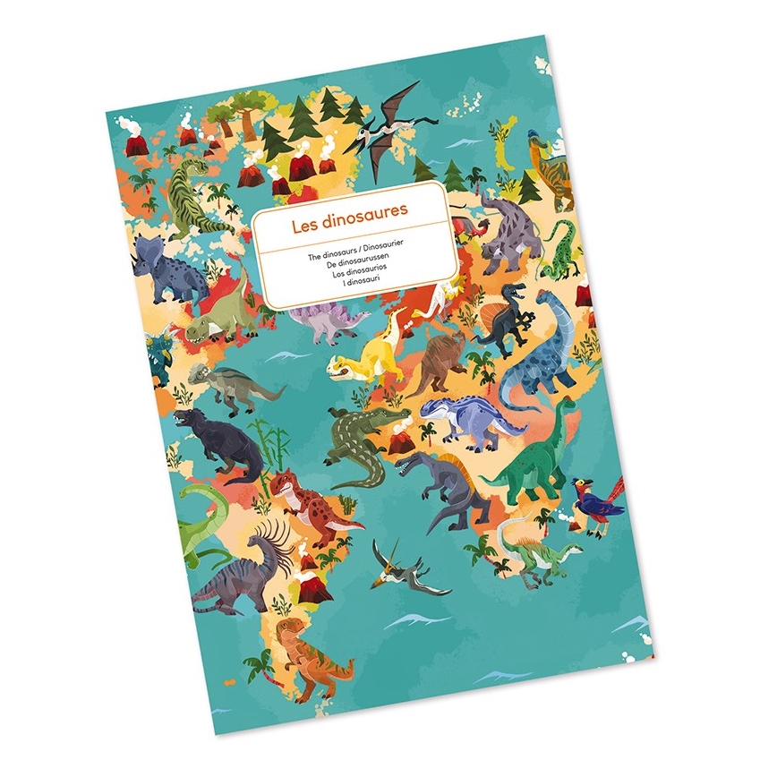 Janod - Børneuddannelsespuslespil 200 stk dinosaurer
