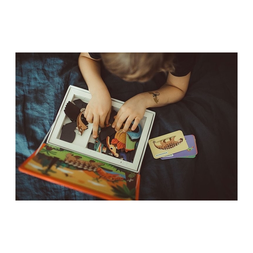 Janod - Magnetisk aktivitetslegesæt MAGNETIBOOK dinosaurusser