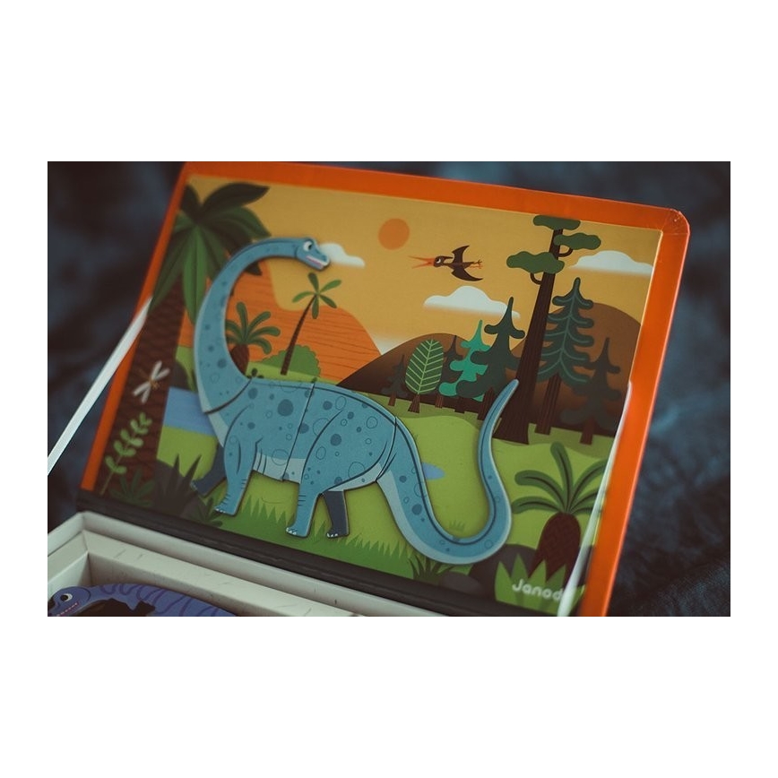 Janod - Magnetisk aktivitetslegesæt MAGNETIBOOK dinosaurusser