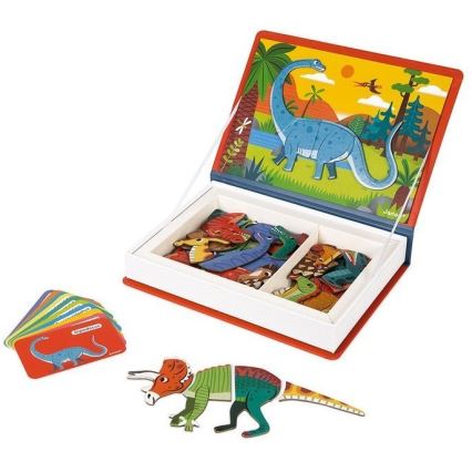 Janod - Magnetisk aktivitetslegesæt MAGNETIBOOK dinosaurusser