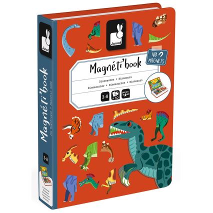 Janod - Magnetisk aktivitetslegesæt MAGNETIBOOK dinosaurusser