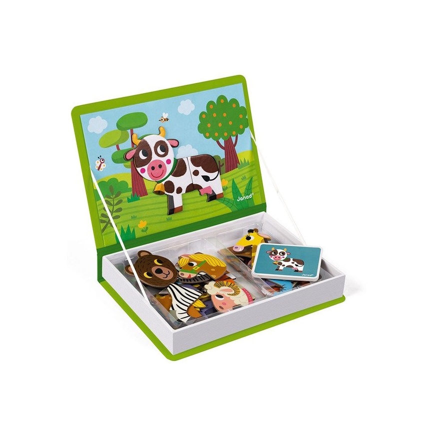 Janod - Magnetisk aktivitetslegesæt MAGNETIBOOK dyr