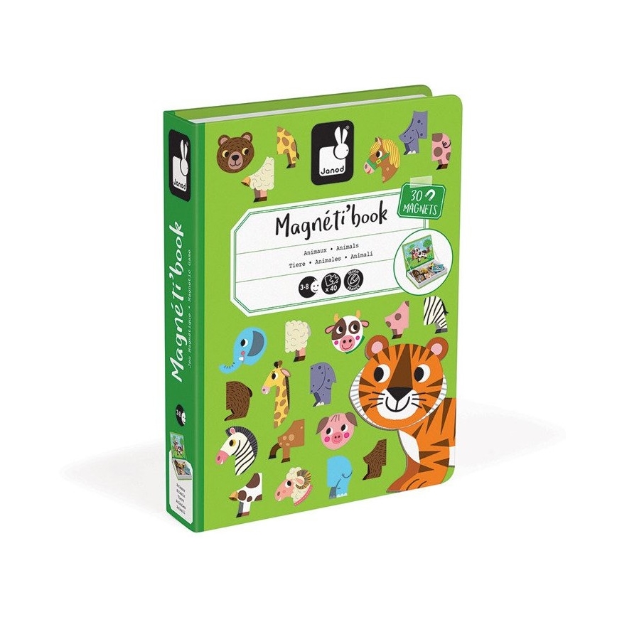 Janod - Magnetisk aktivitetslegesæt MAGNETIBOOK dyr