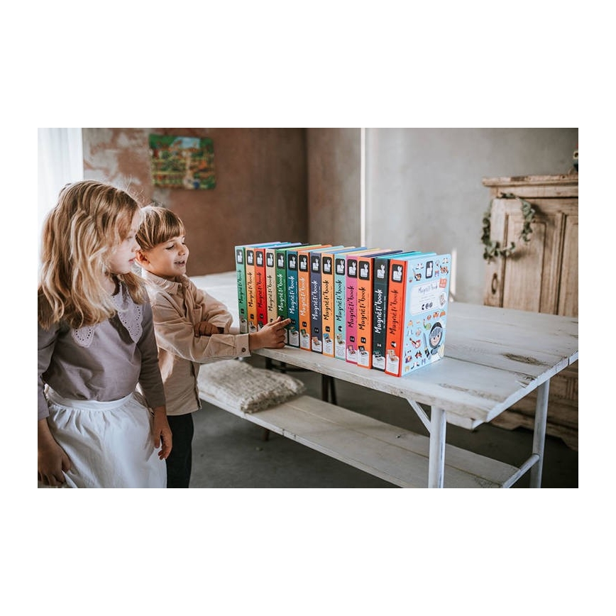 Janod - Magnetisk aktivitetslegesæt MAGNETIBOOK transportmidler