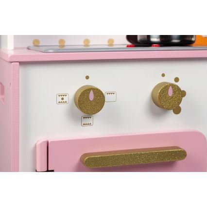 Janod - Trækøkken med LED-kogeplade CANDY CHIC