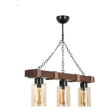 JASMIN Kædelampe 3xE27/40W/230V brun/beige