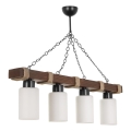 JASMIN lampe hængende 4xE27/40W/230V brun/hvid
