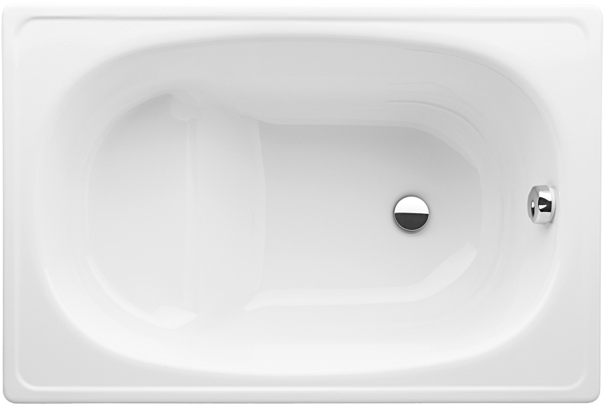 JIKA H2340000000001 - Siddebadekar RIGA 105x70 stål/hvid