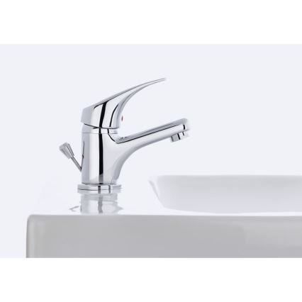 JIKA H3111N10041111 - Hane + afløb m. overløb TALAS 12,3 cm skinnende krom