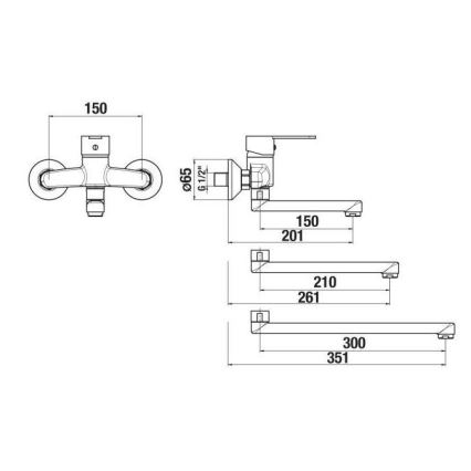 JIKA H3111Z70042201 - Hane LYRA 15x20,1 cm skinnende krom