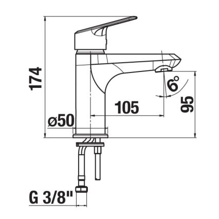 JIKA H3112E10041101 - Hane TALAS 17,4 cm skinnende krom