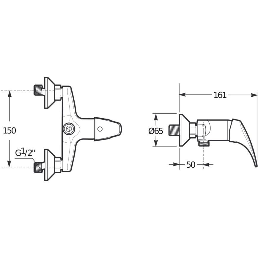 JIKA H3311N70044001 - Brusehane TALAS skinnende krom