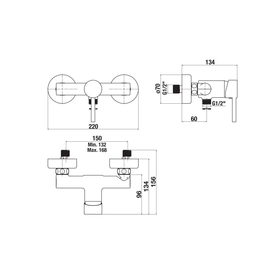 JIKA H3312F70044001 - Brusehane MIO skinnende krom