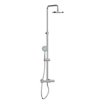 JIKA H3337170045711 - Brusesæt med termostatisk blandingsbatteri MIO i blank krom