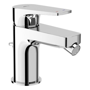 JIKA H3411X10041111 - Bidethane + afløb uden overløbsbeskyttelse CUBITO 12,8 cm skinnende krom