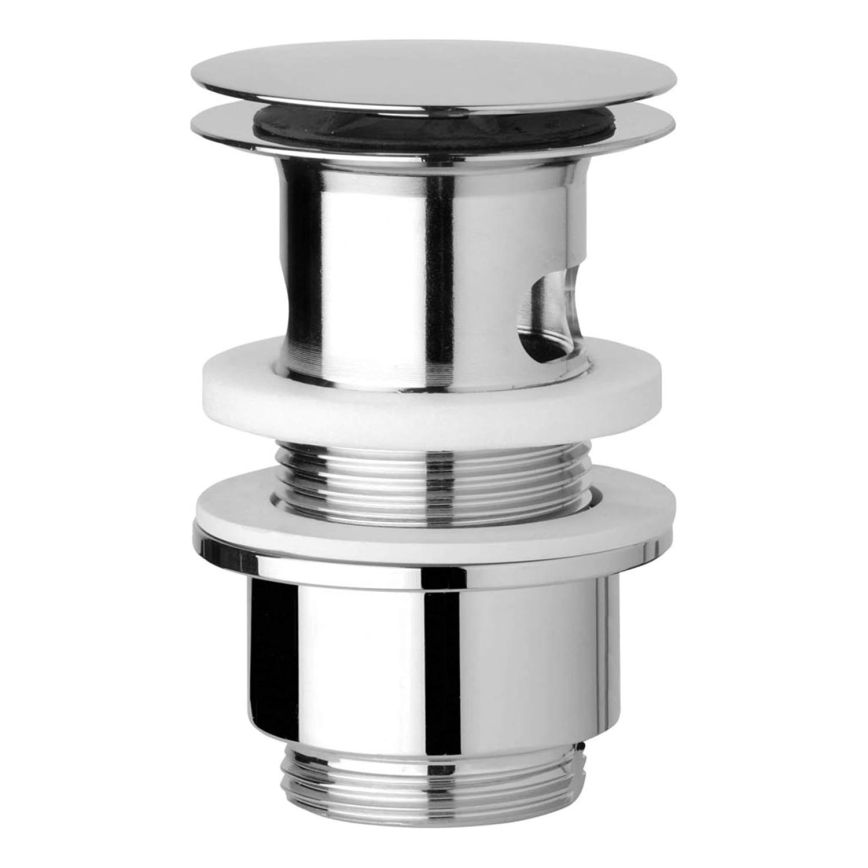 JIKA H3917100040001 - Klik-klak bundventil til håndvask Ø 6,3 cm, blank krom