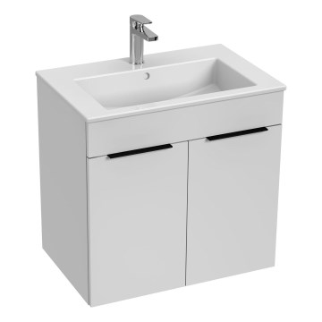 JIKA H4536011763001 - Badeværelsesskab med håndvask CUBE 60,7x65 cm hvid