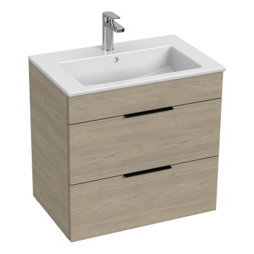 JIKA H4536021765141 - Badeværelsesskab med håndvask CUBE 60,7x65 cm aske