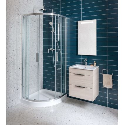 JIKA H4536021765141 - Badeværelsesskab med håndvask CUBE 60,7x65 cm aske