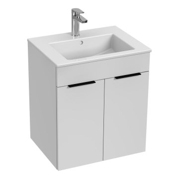 JIKA H4536111763001 - Badeværelsesskab med håndvask CUBE 60,7x55 cm hvid