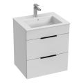 JIKA H4536121763001 - Badeværelsesskab med håndvask CUBE 60,7x55 cm hvid