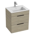 JIKA H4536121765141 - Badeværelsesskab med håndvask CUBE 60,7x55 cm aske